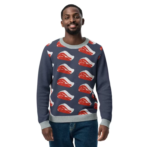 Beef Knitted Crew Neck Sweater - Image 5